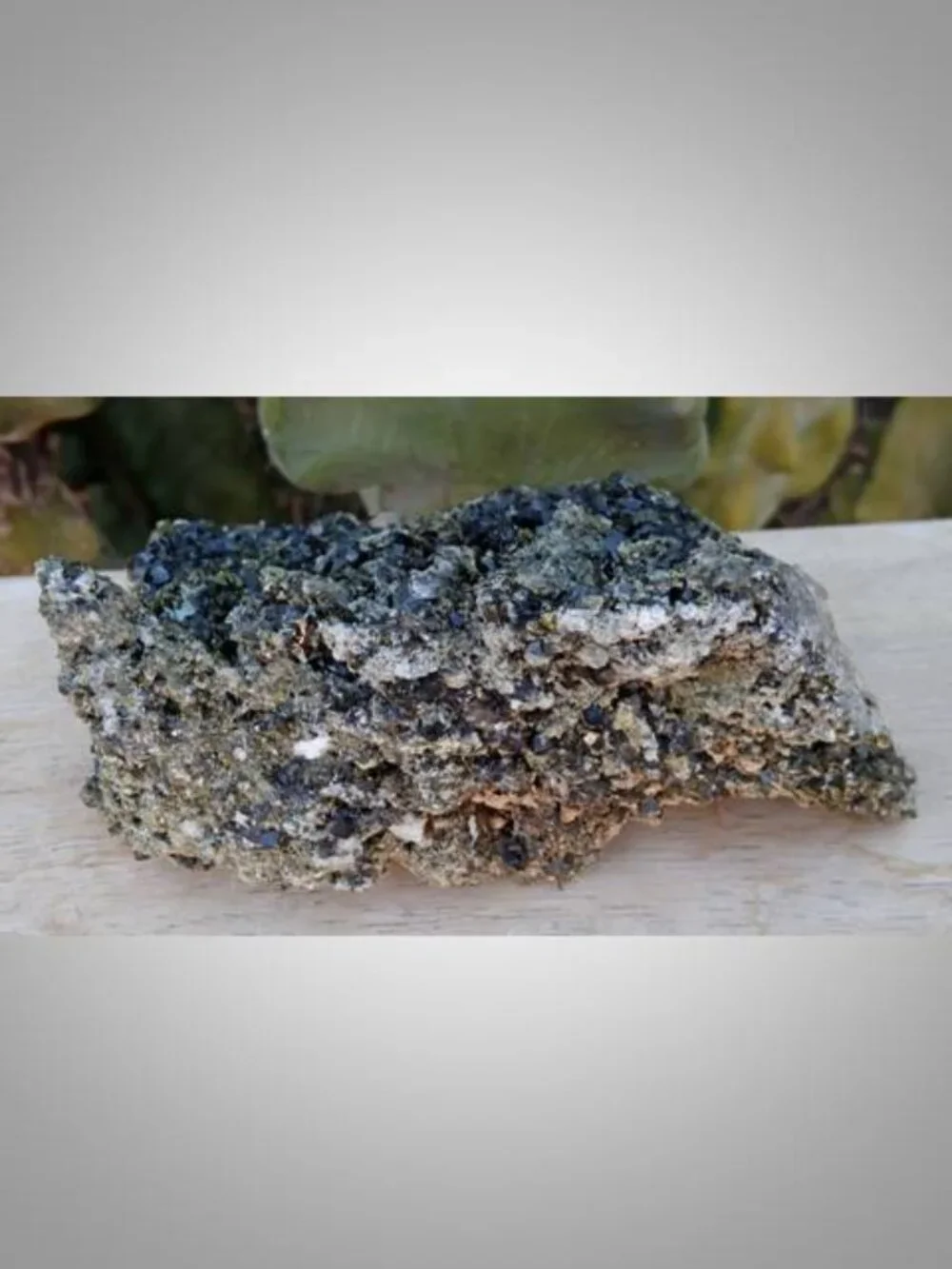 Epidote crystal mineral rock chunk 01
